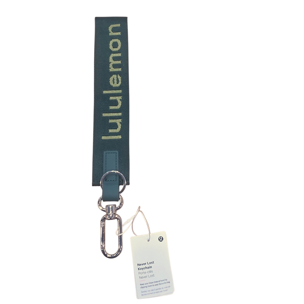 Lululemon Green / Yellow Never Lost Keychain